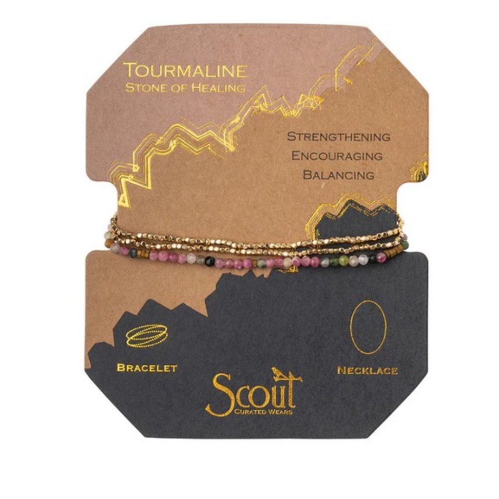 Scout Currated Wear Delicate Stone Tourmaline/Gold - Stone Of Healing